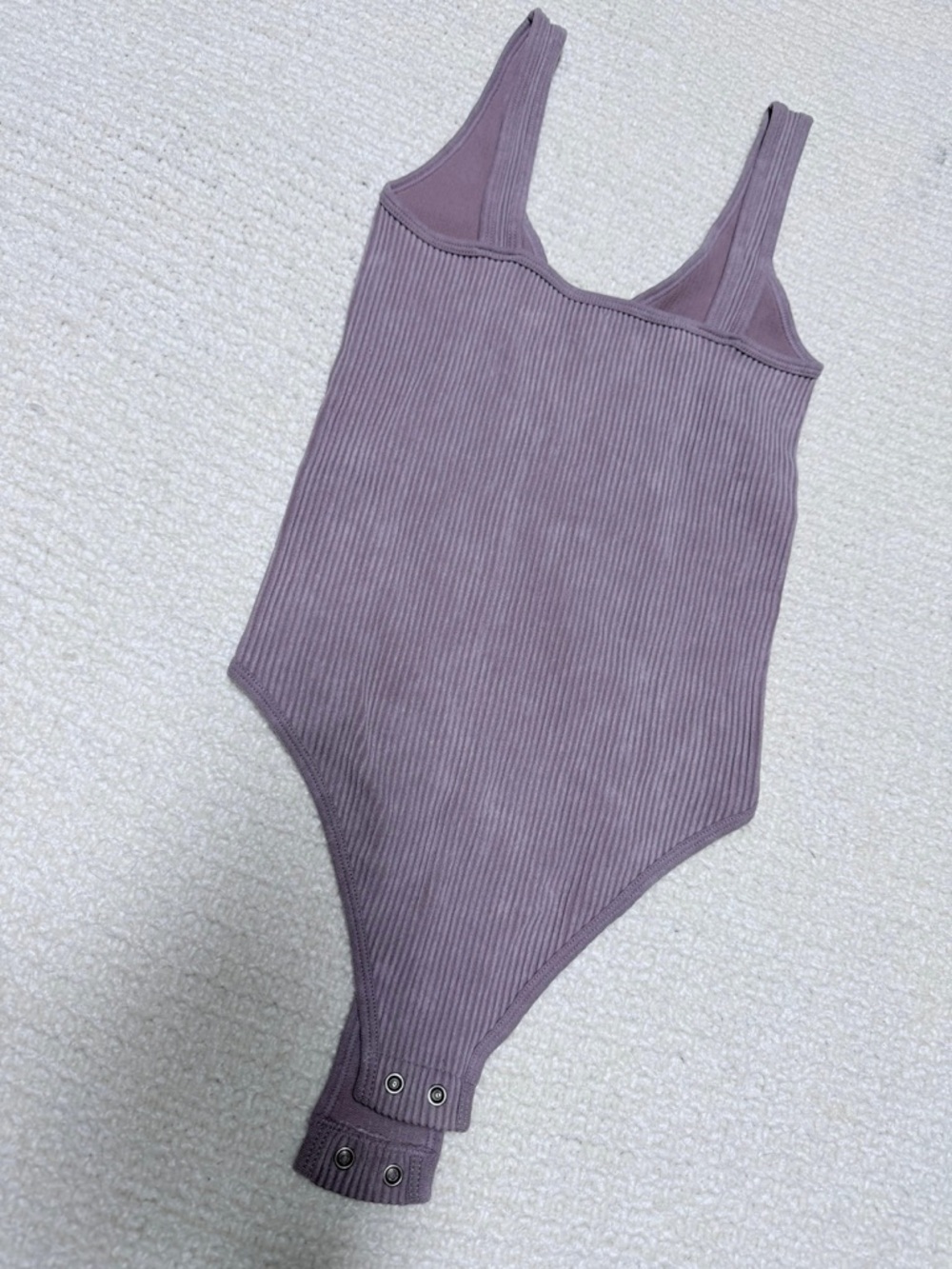Aura Mauve Ribbed Baby One-Piece Bodysuit